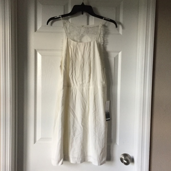 New Lace Back Textured Crepe Dress by Kensie - Picture 7 of 8